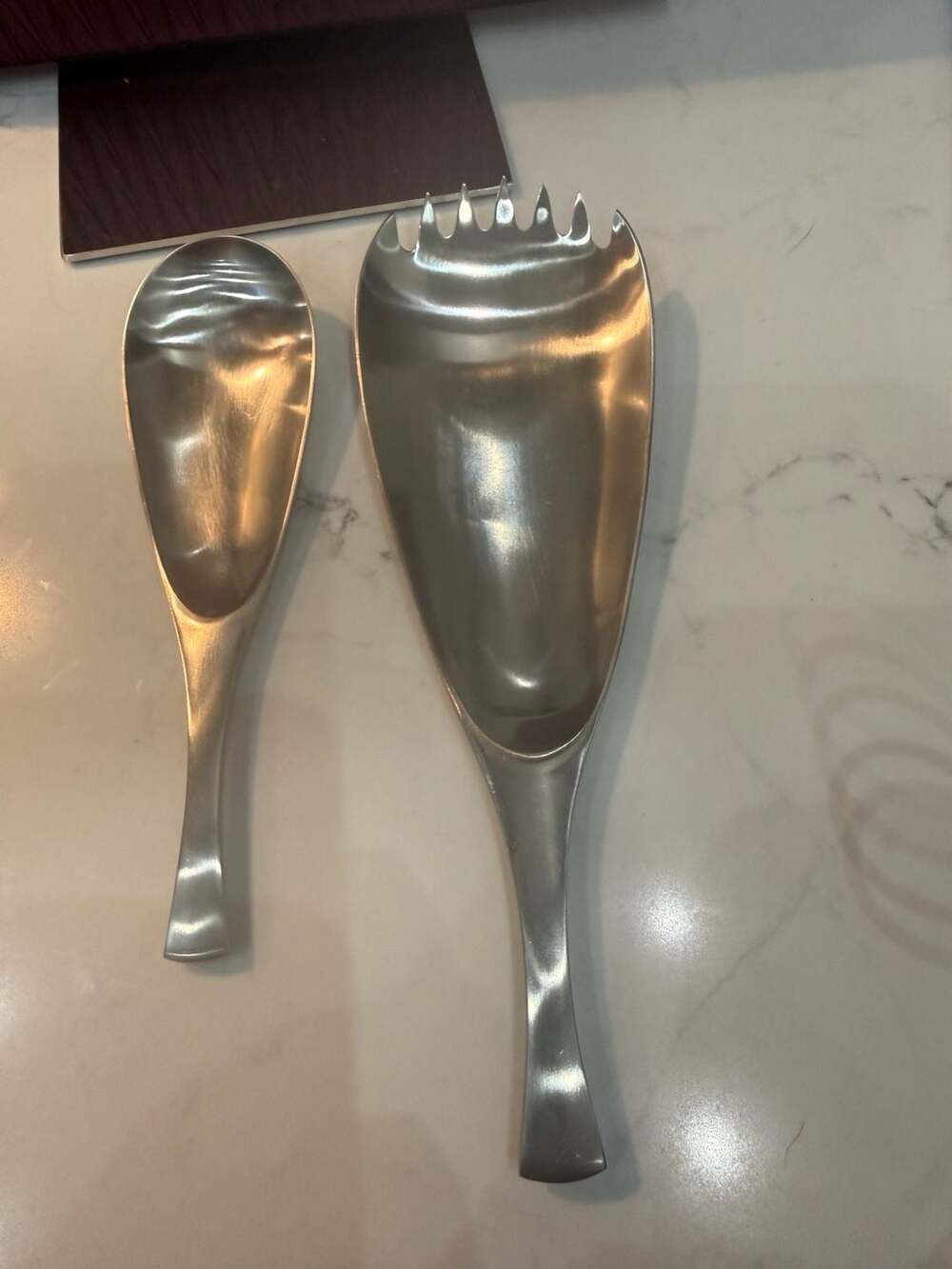 Vintage Dansk Designs Germany Stainless Steel Salad Serving Set
